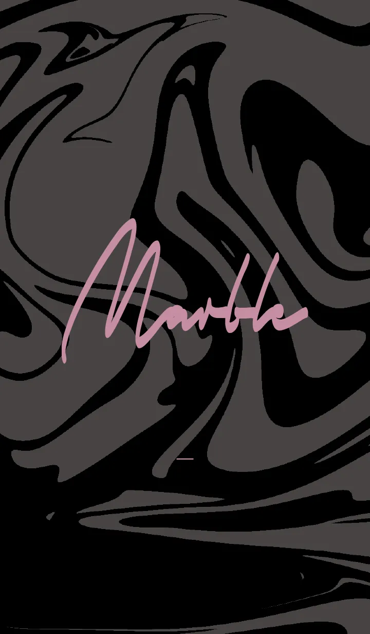 [LINE着せ替え] 黒とピンク : マーブルの画像1