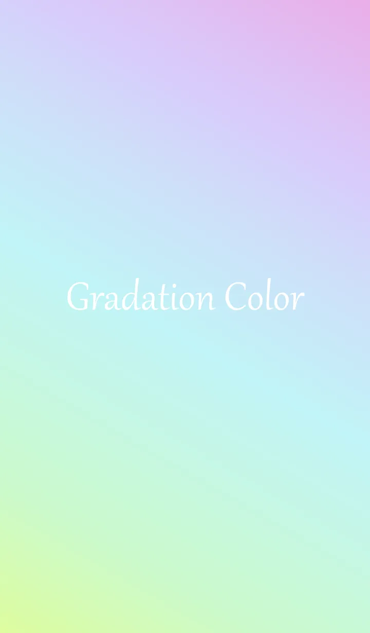 [LINE着せ替え] Gradation Color *Green&Blue&Pink*の画像1