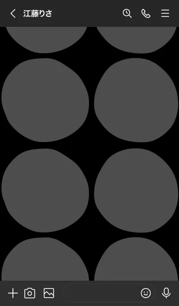 [LINE着せ替え] シンプル 丸大きめ3の画像3