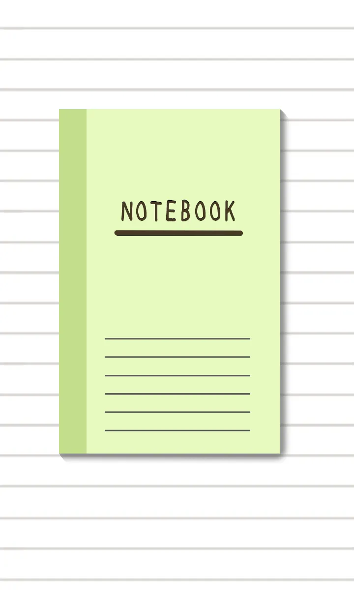 [LINE着せ替え] ノートの着せ替え イエローグリーンの画像1