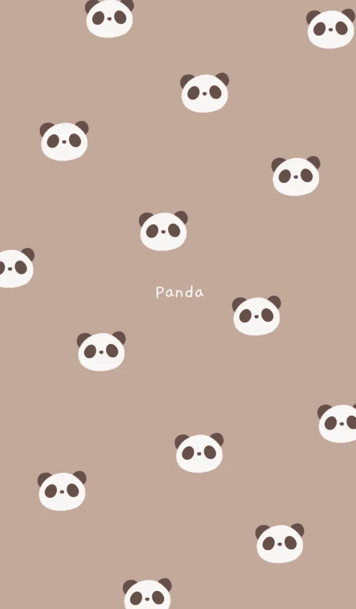 [LINE着せ替え] ぱんだ /ブラウンの画像1