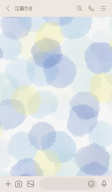 [LINE着せ替え] 水彩水玉 Special3の画像3