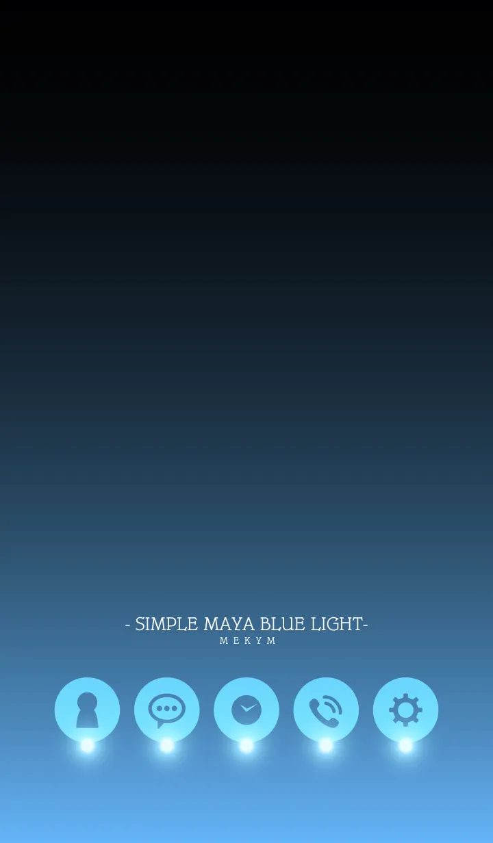 [LINE着せ替え] - SIMPLE MAYA BLUE LIGHT -の画像1