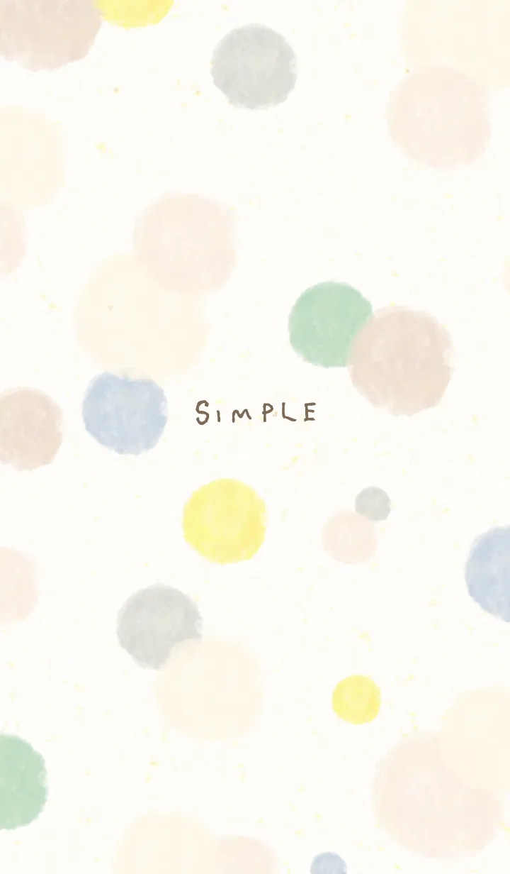 [LINE着せ替え] 水彩 丸 シックの画像1