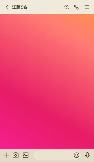 [LINE着せ替え] Gradation Color *Pink&Red&Orange*の画像3