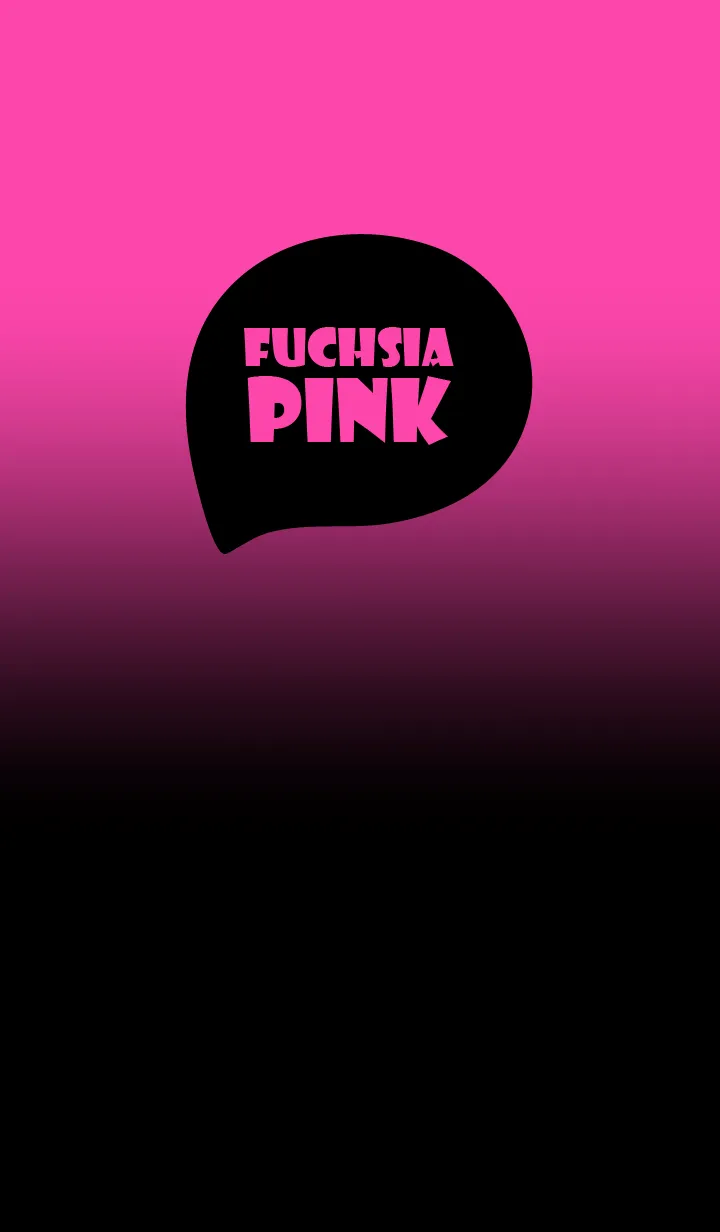 [LINE着せ替え] Black & Fuchsia Pink Theme (JP)の画像1