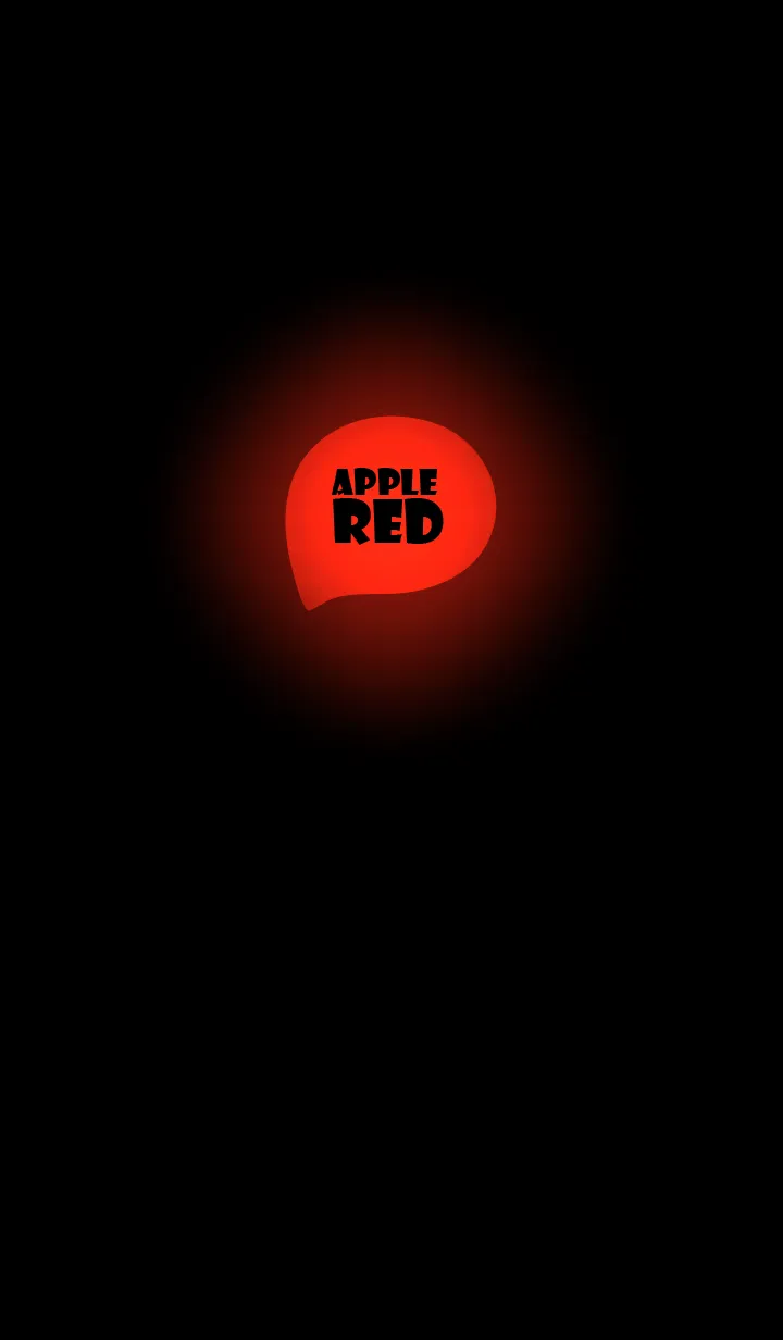 [LINE着せ替え] Apple Red In Black v.10 (JP)の画像1