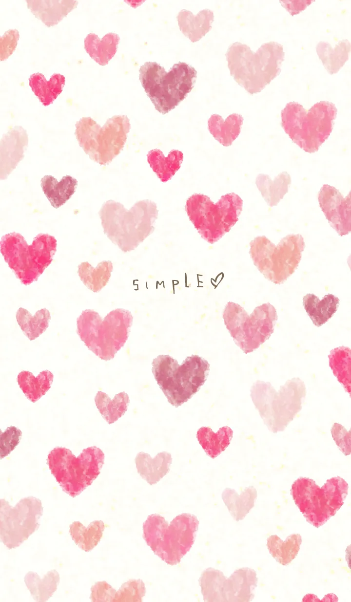 [LINE着せ替え] 水彩 くすみカラー ハート12の画像1