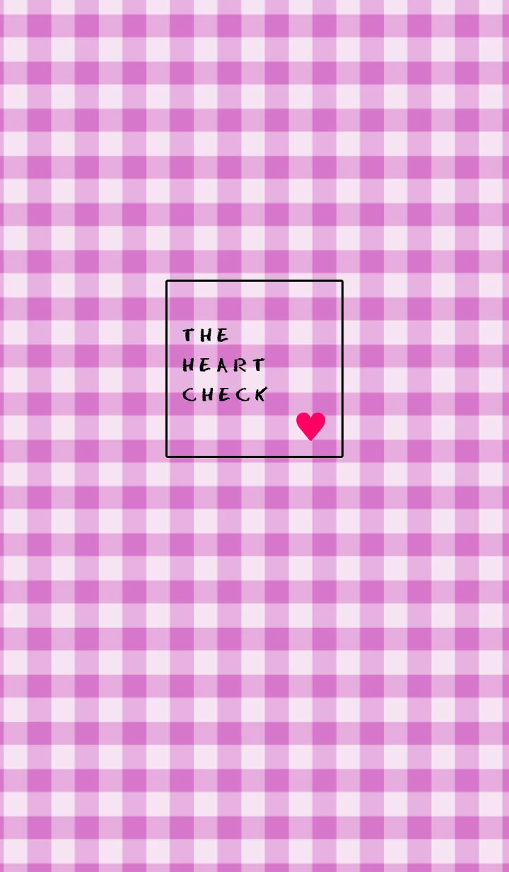 [LINE着せ替え] ザ ハート チェック 46の画像1