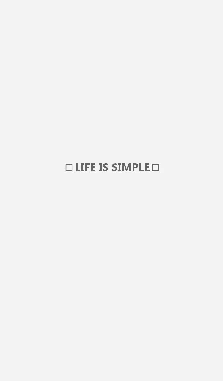 [LINE着せ替え] -LIFE IS SIMPLE-の画像1