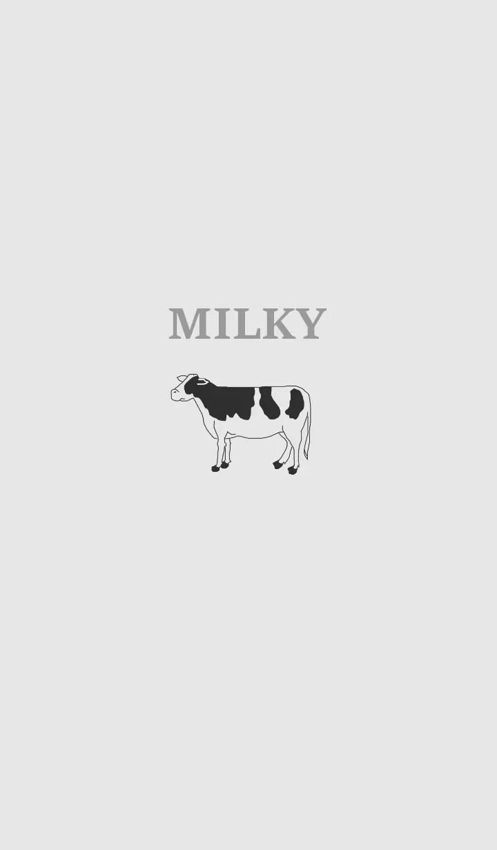 [LINE着せ替え] MILKY -gray-の画像1