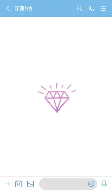 [LINE着せ替え] ダイヤ グラデーション 23の画像3