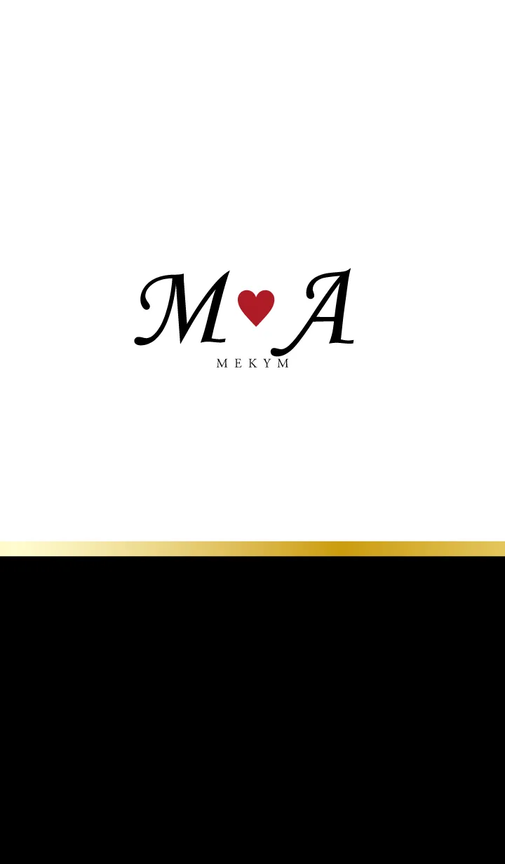 Love Initial M&A イニシャル 8のLINE着せ替え