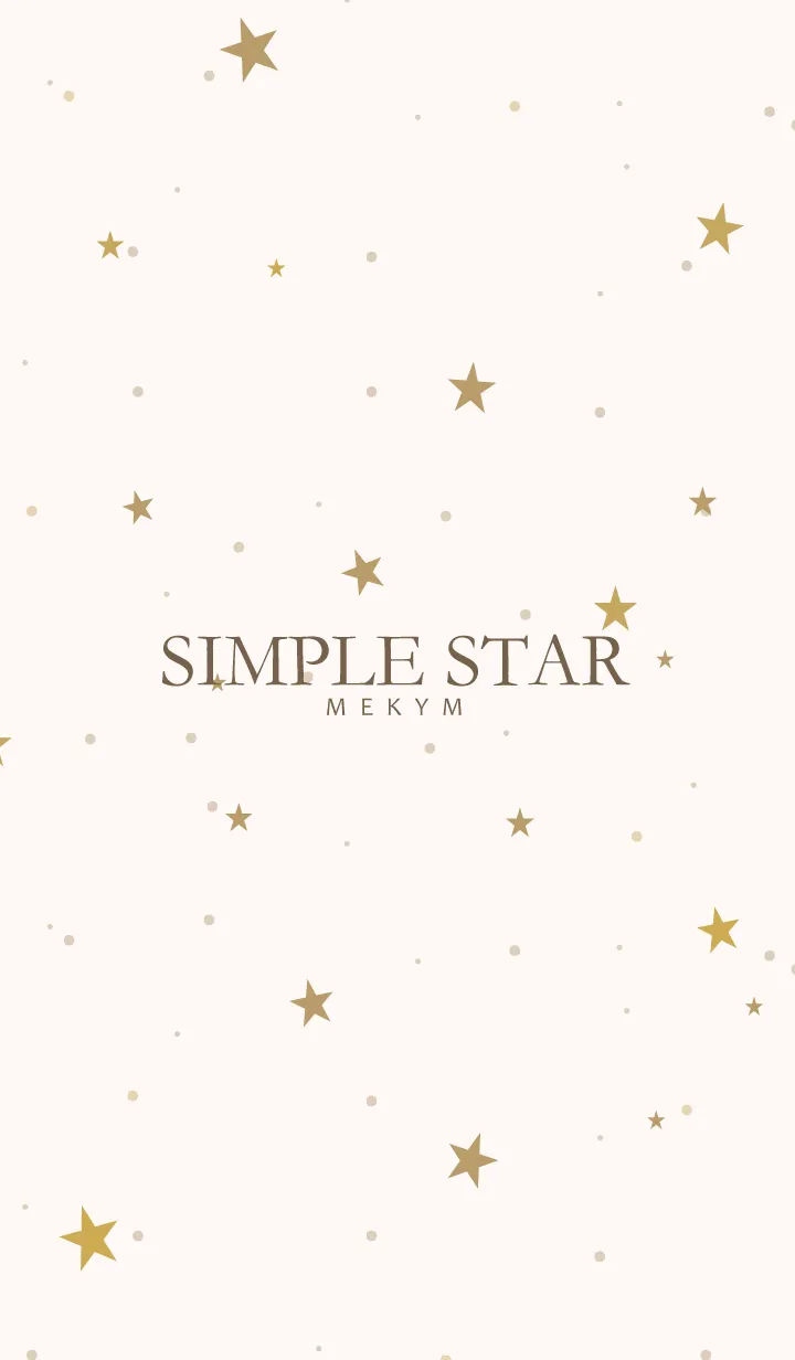 [LINE着せ替え] SIMPLE STAR-NATURAL YELLOW 9の画像1