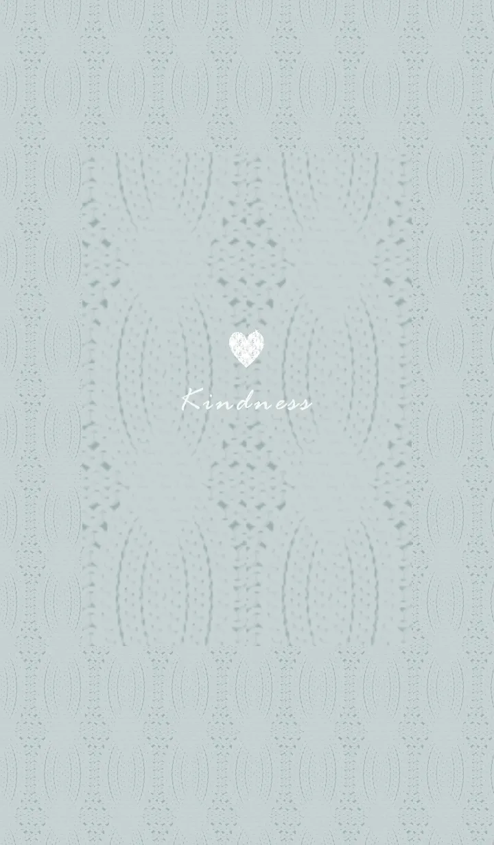 [LINE着せ替え] ～ハートとニット♥グリーン48_1～の画像1