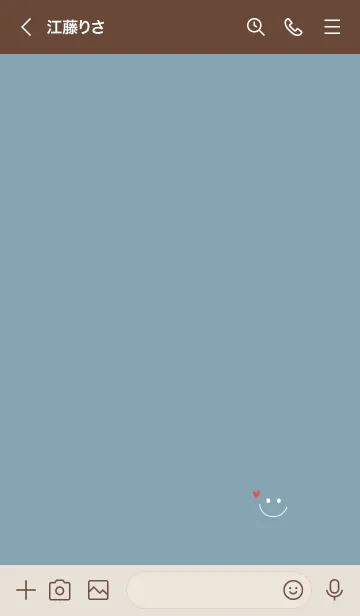 [LINE着せ替え] ブルーベージュとスマイル。の画像3