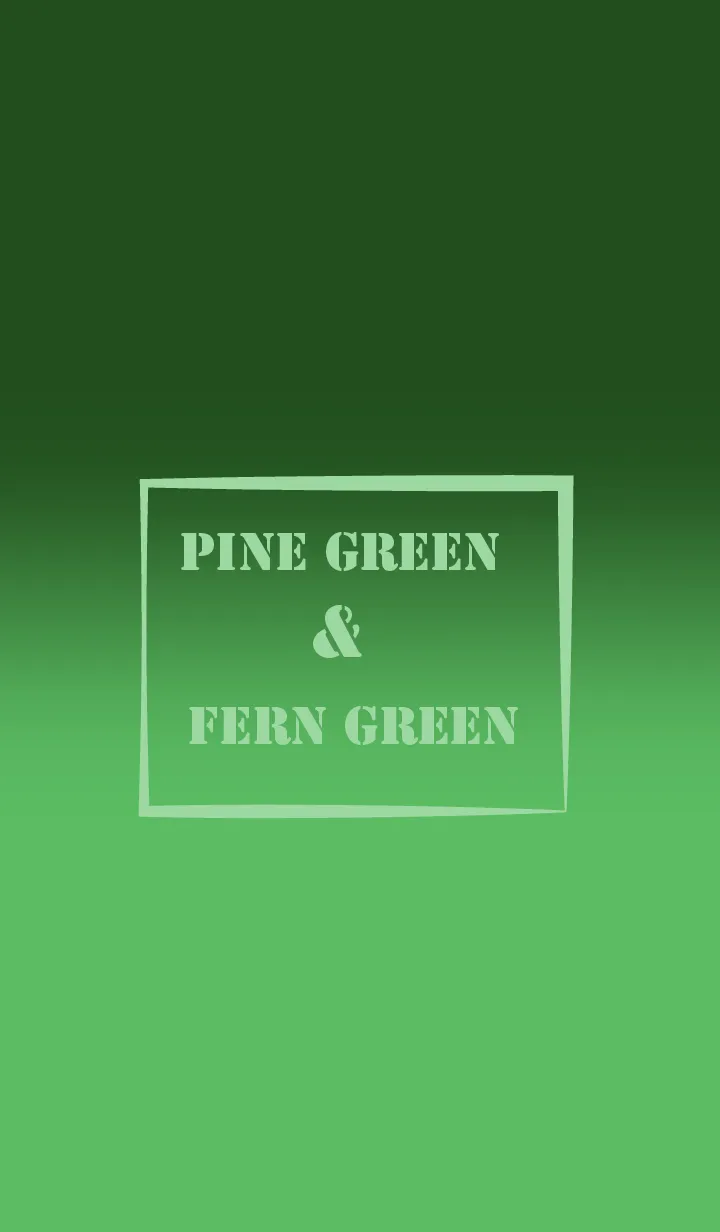 Pine Green & Fern Green  Theme (JP)の着せ替えメイン画像