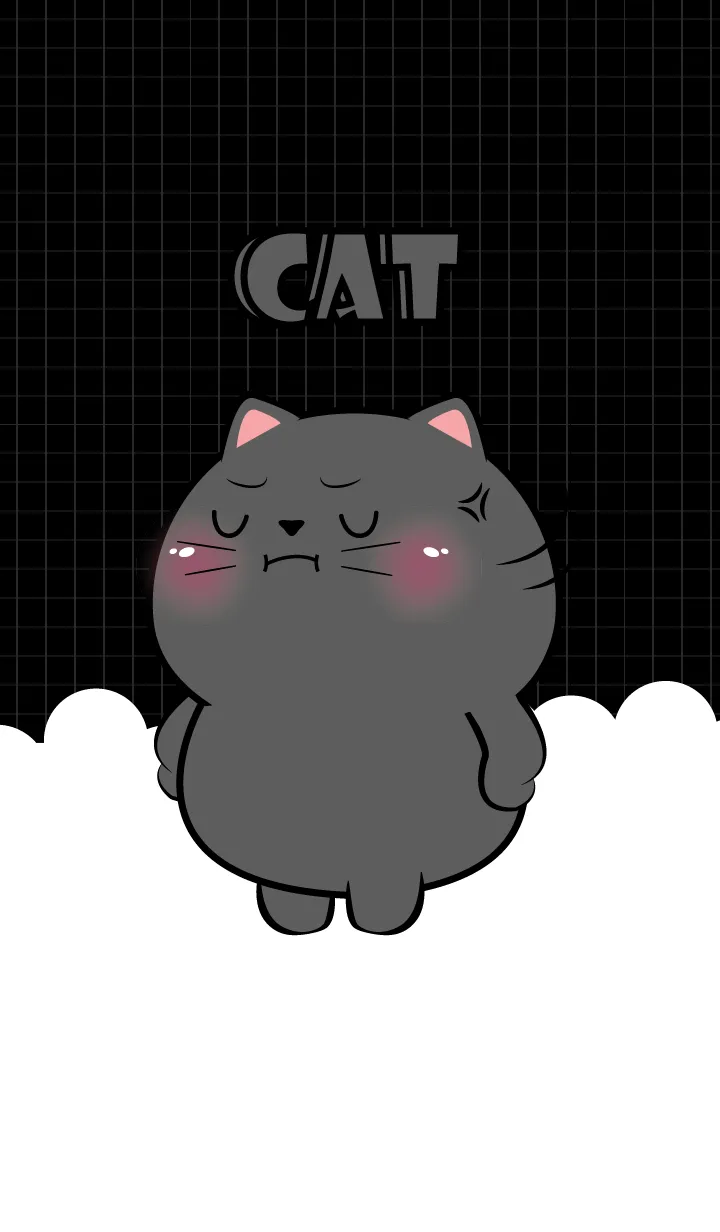 [LINE着せ替え] Little Angry Black Cat Theme (JP)の画像1