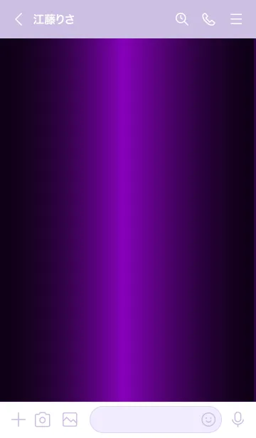 [LINE着せ替え] Simple Gradation -GlossyPurple 10-の画像3