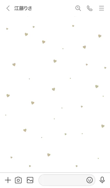 [LINE着せ替え] HEART-Beige.MEKYM 8の画像3