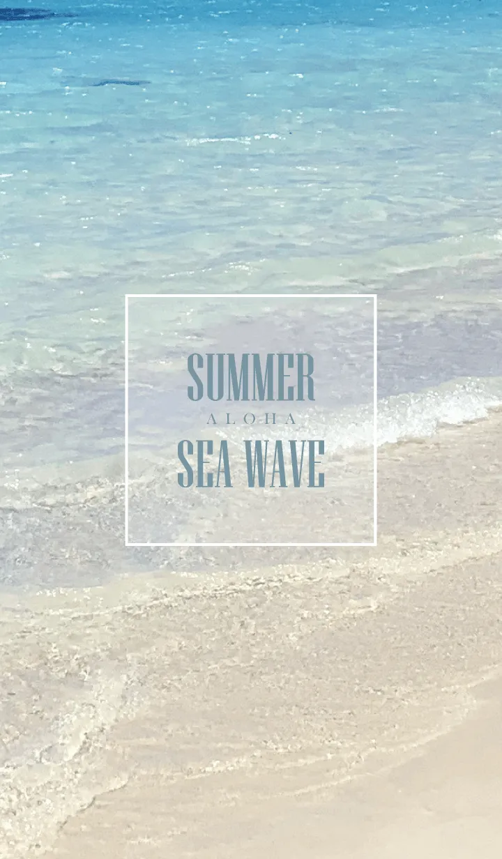 [LINE着せ替え] SUMMER BLUE SEA WAVE-HAWAII 3の画像1