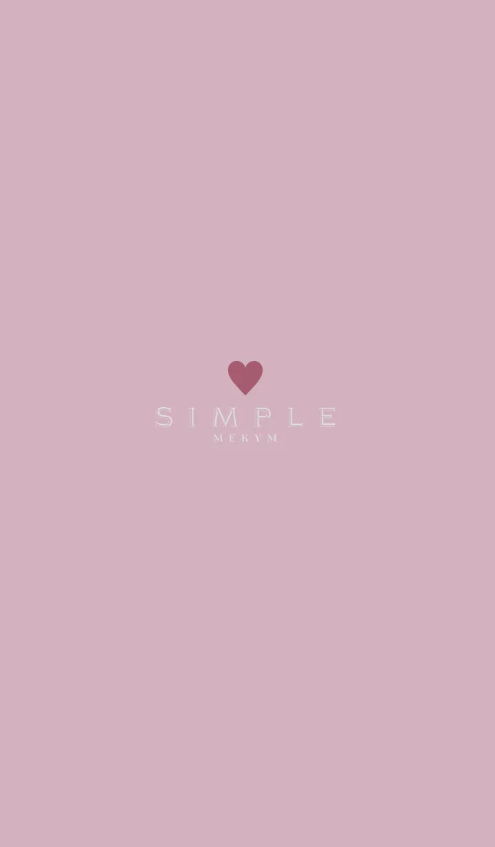 [LINE着せ替え] DUSKY PINK.SIMPLE -HEART- 20の画像1