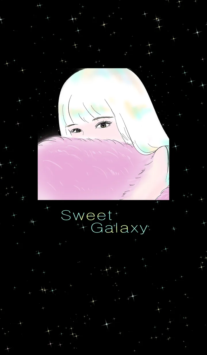 [LINE着せ替え] Sweet Galaxy  (black)の画像1