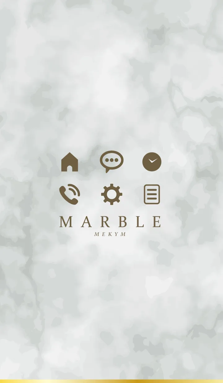 [LINE着せ替え] MARBLE - SIMPLE MONOTONE - 13の画像1