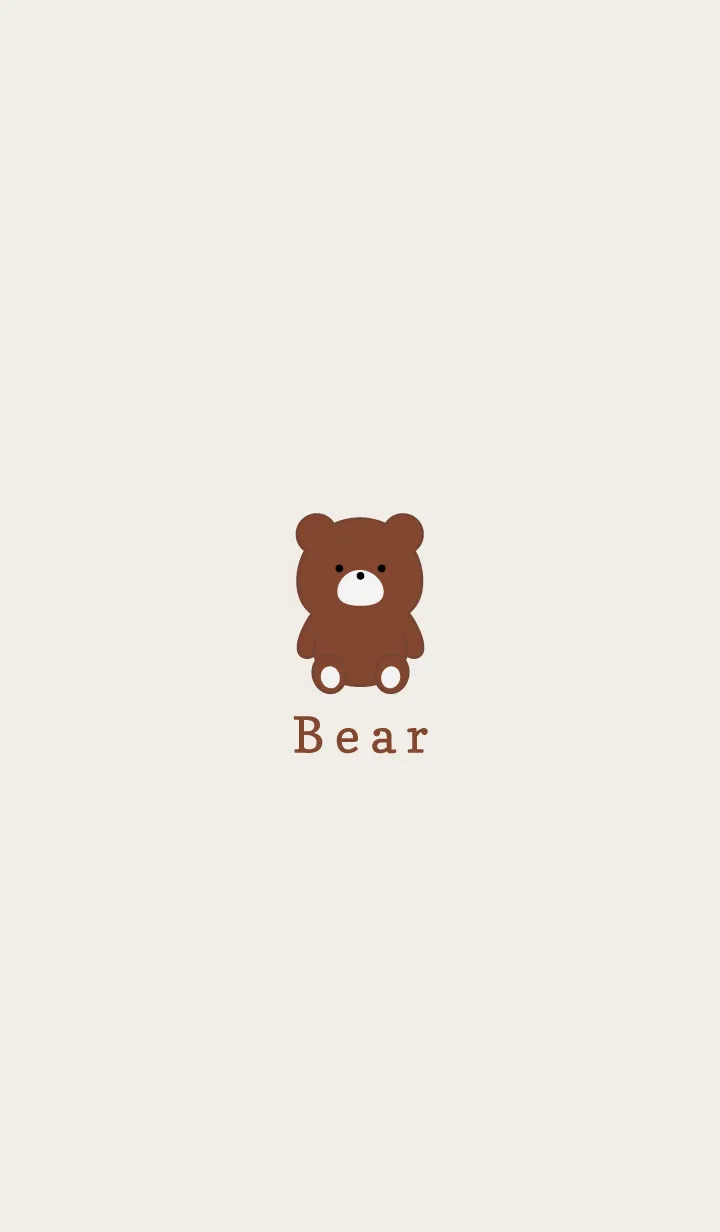 [LINE着せ替え] Simple Bear..の画像1