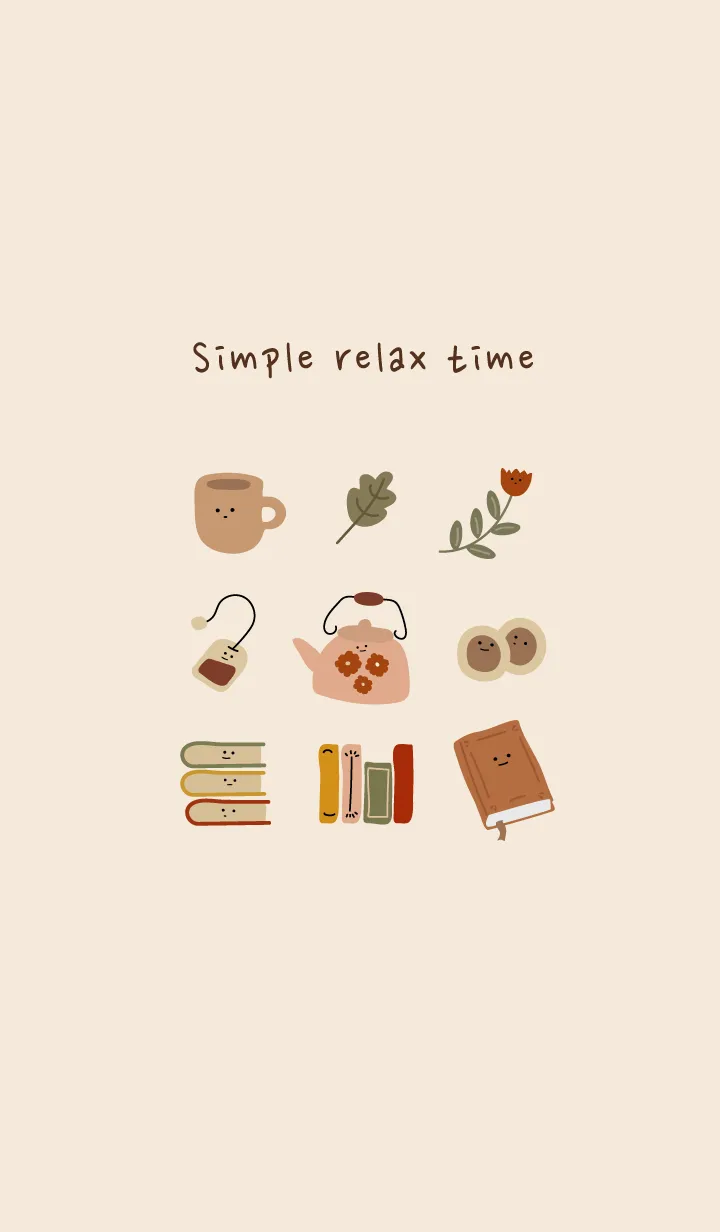 Simple relax timeの着せ替えメイン画像