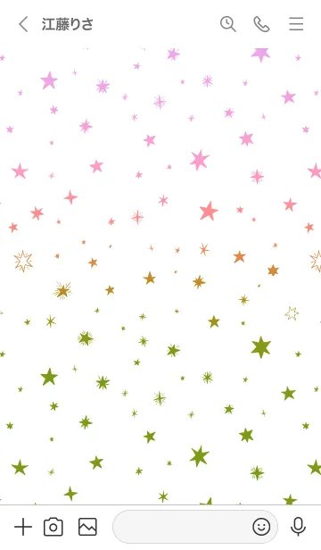 [LINE着せ替え] ミニ スターズ 019の画像3