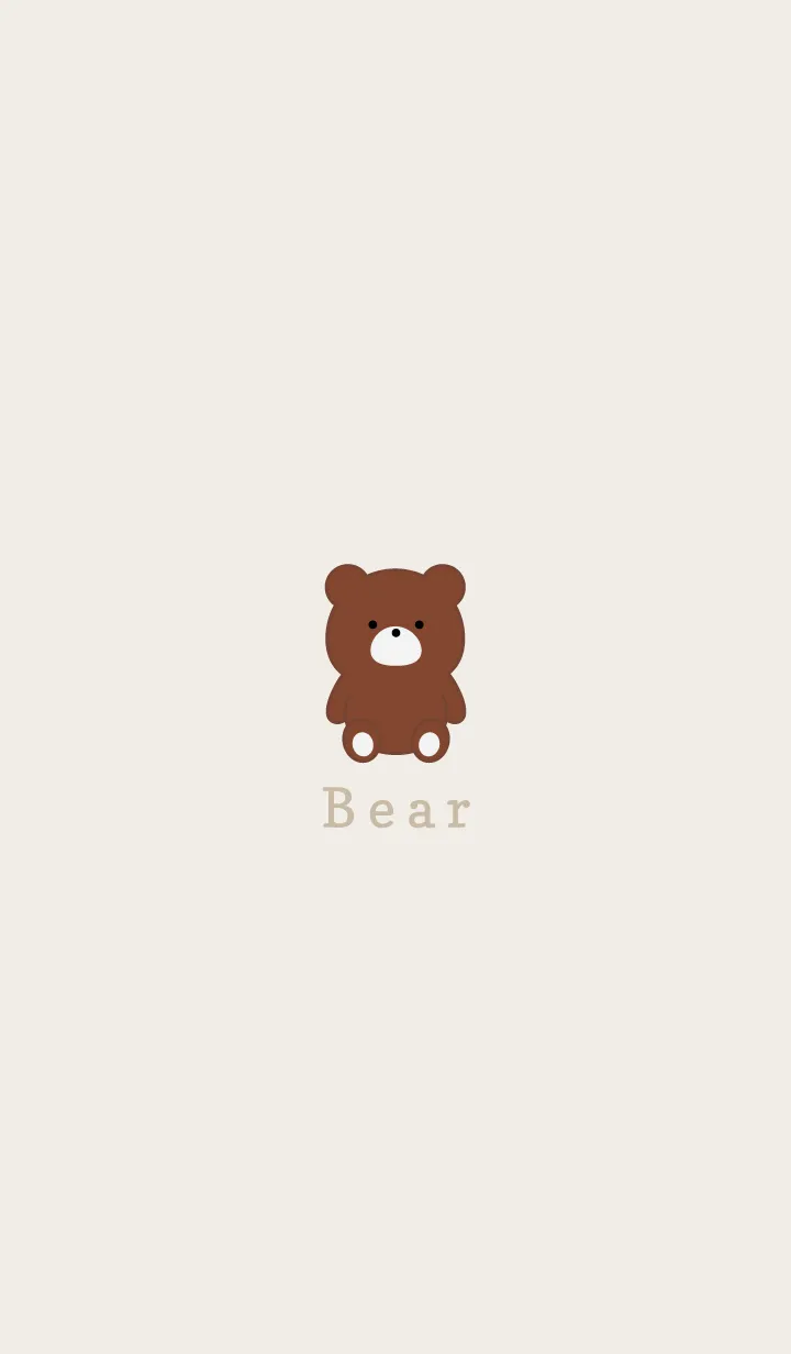 [LINE着せ替え] Simple Bear..2の画像1