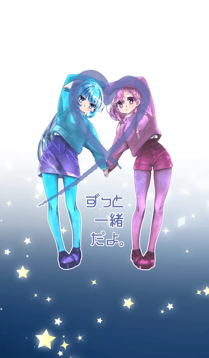 [LINE着せ替え] Blue×Pink G[B ver]の画像1