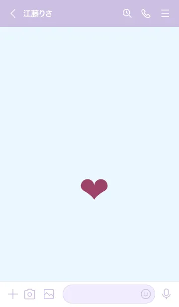 [LINE着せ替え] シンプルミニハート 17の画像3