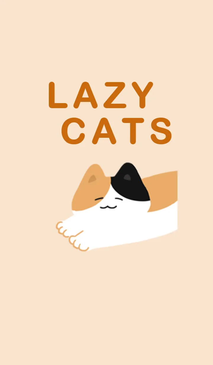 [LINE着せ替え] Lazy cat cuteの画像1