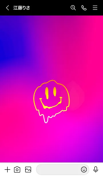 [LINE着せ替え] サイケデリック スマイル 01の画像3