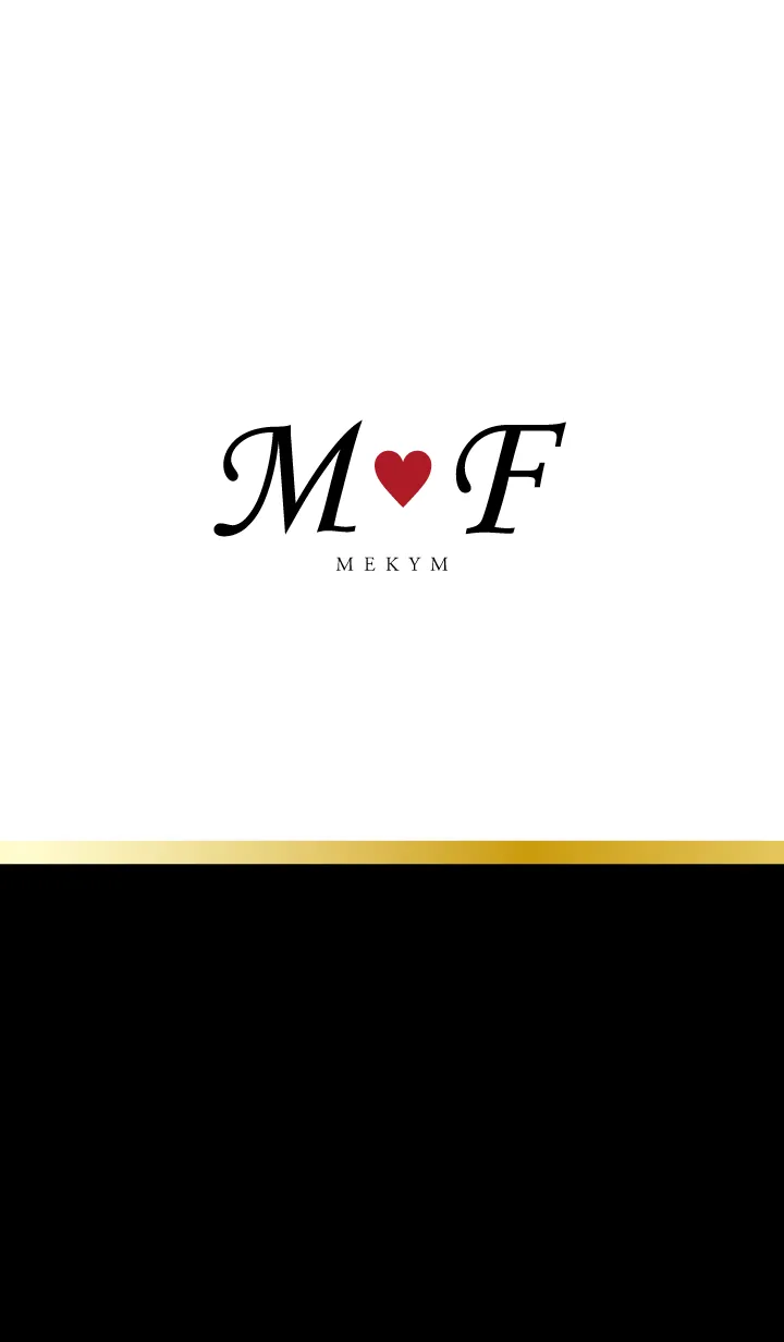 [LINE着せ替え] Love Initial M&F イニシャル 8の画像1