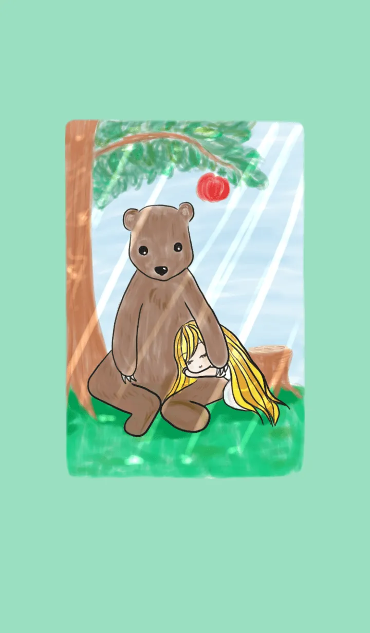 [LINE着せ替え] -Girl & Bear-の画像1