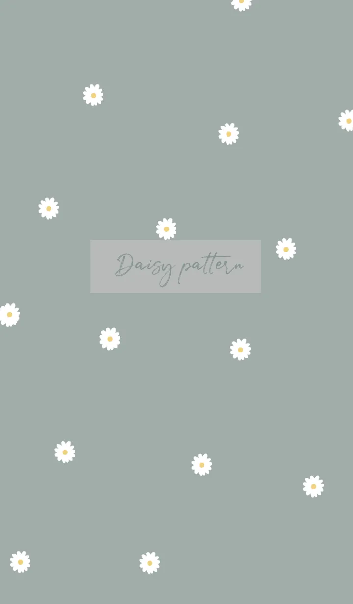 [LINE着せ替え] daisy_pattern (green beige)の画像1