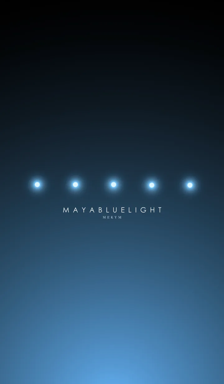 [LINE着せ替え] MAYA BLUE LIGHT. -MEKYM-の画像1