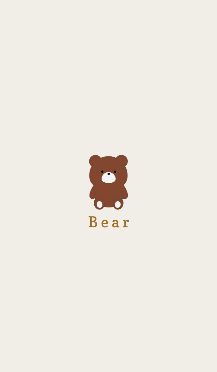 [LINE着せ替え] Simple Bear..3の画像1