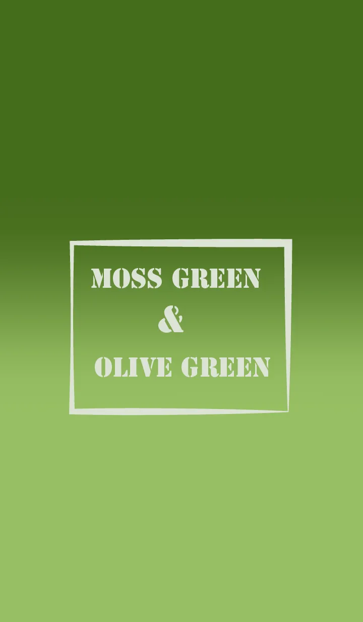 [LINE着せ替え] Moss Green & Olive Green  Theme (JP)の画像1