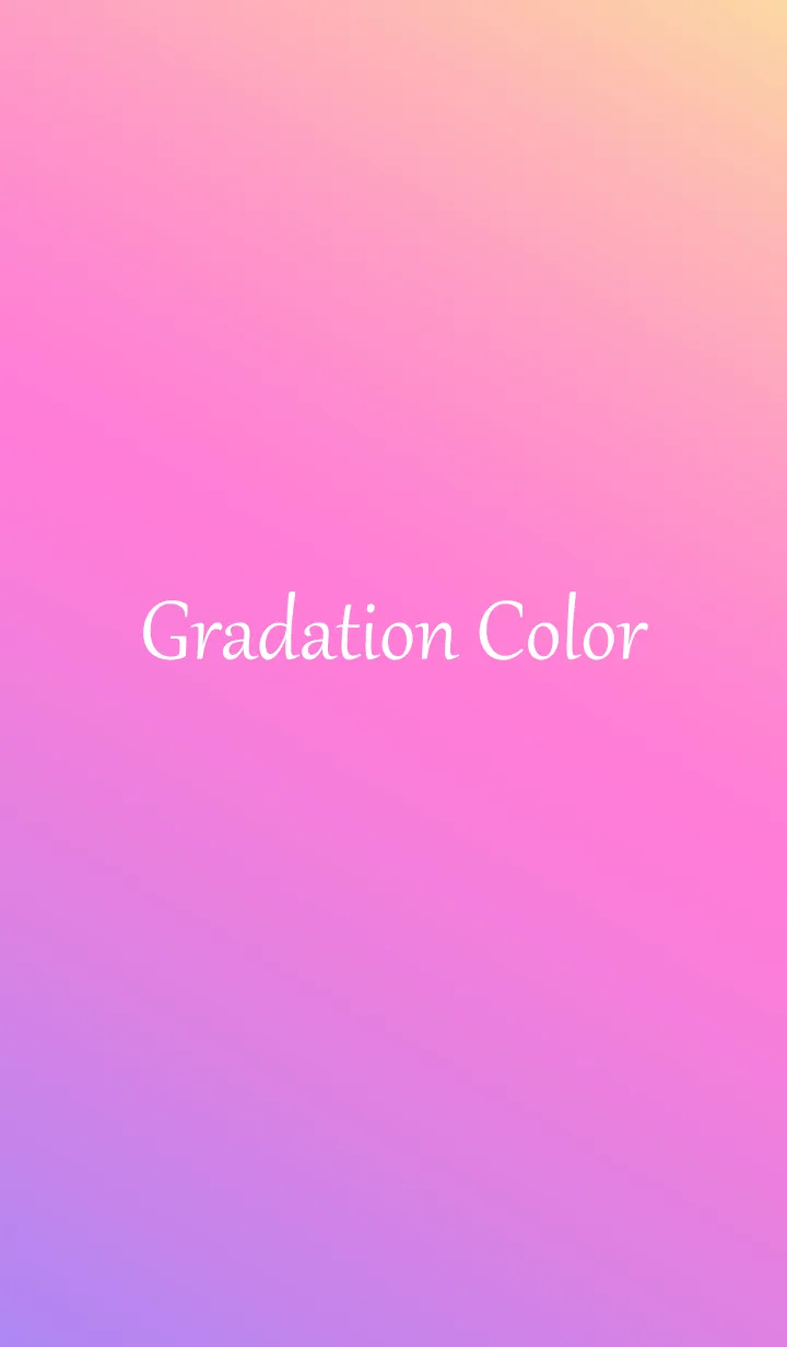 [LINE着せ替え] Gradation Color *Purple&Pink&Yellow 2*の画像1