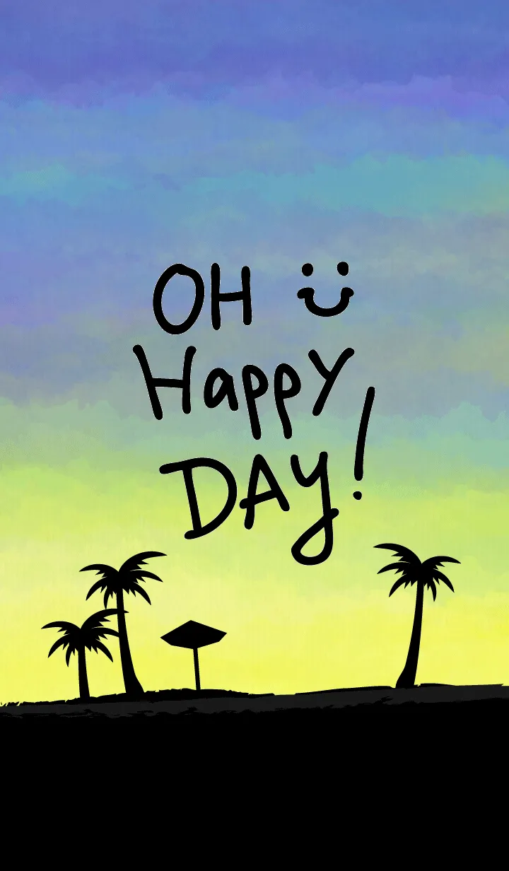 [LINE着せ替え] アロハ！水彩 スマイル23の画像1