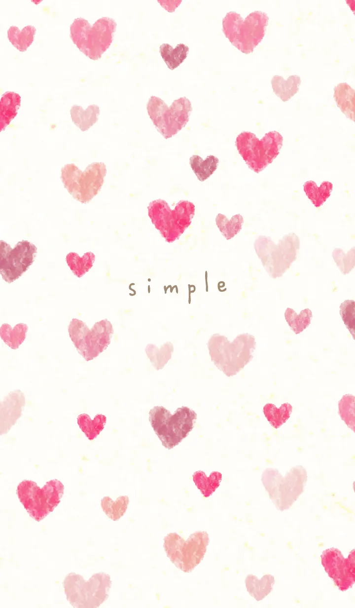 [LINE着せ替え] かわいい ハート 水彩19の画像1