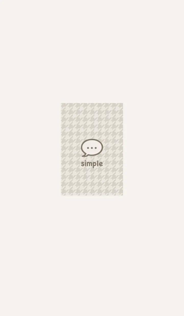 [LINE着せ替え] 千鳥格子(ベージュ)の画像1