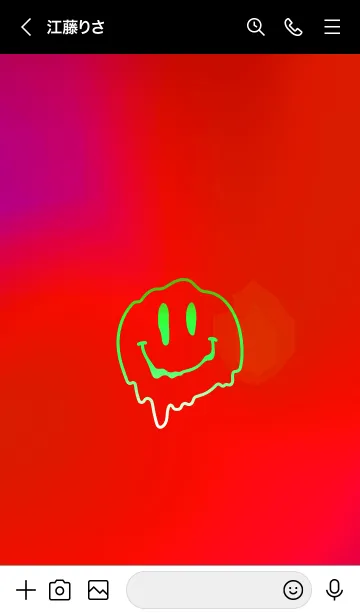 [LINE着せ替え] サイケデリック スマイル 03の画像3