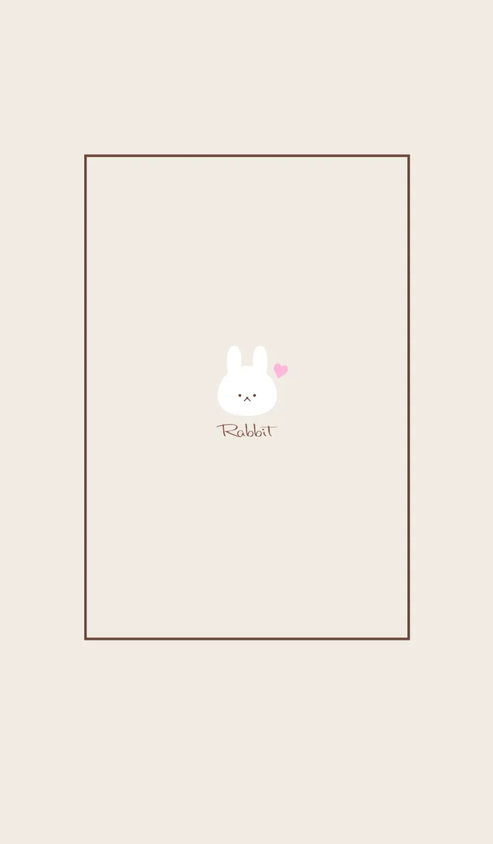 [LINE着せ替え] Rabbit-Dusky Beige 13の画像1