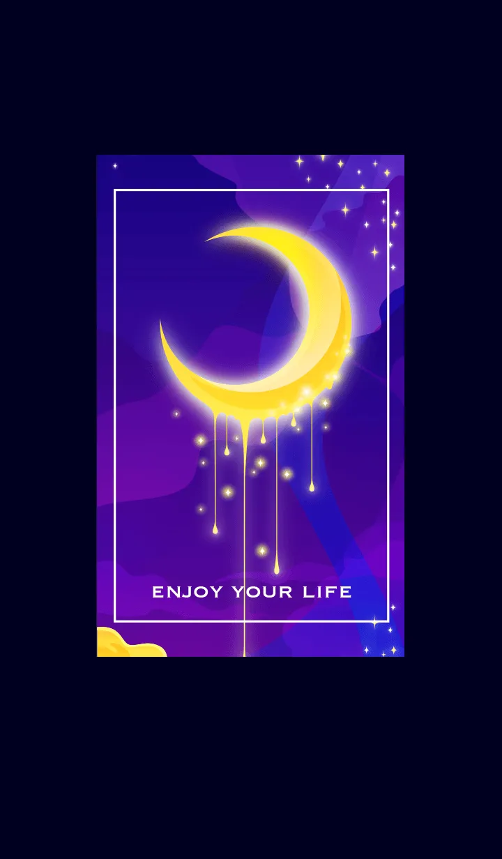 [LINE着せ替え] moon night_enjoy your lifeの画像1