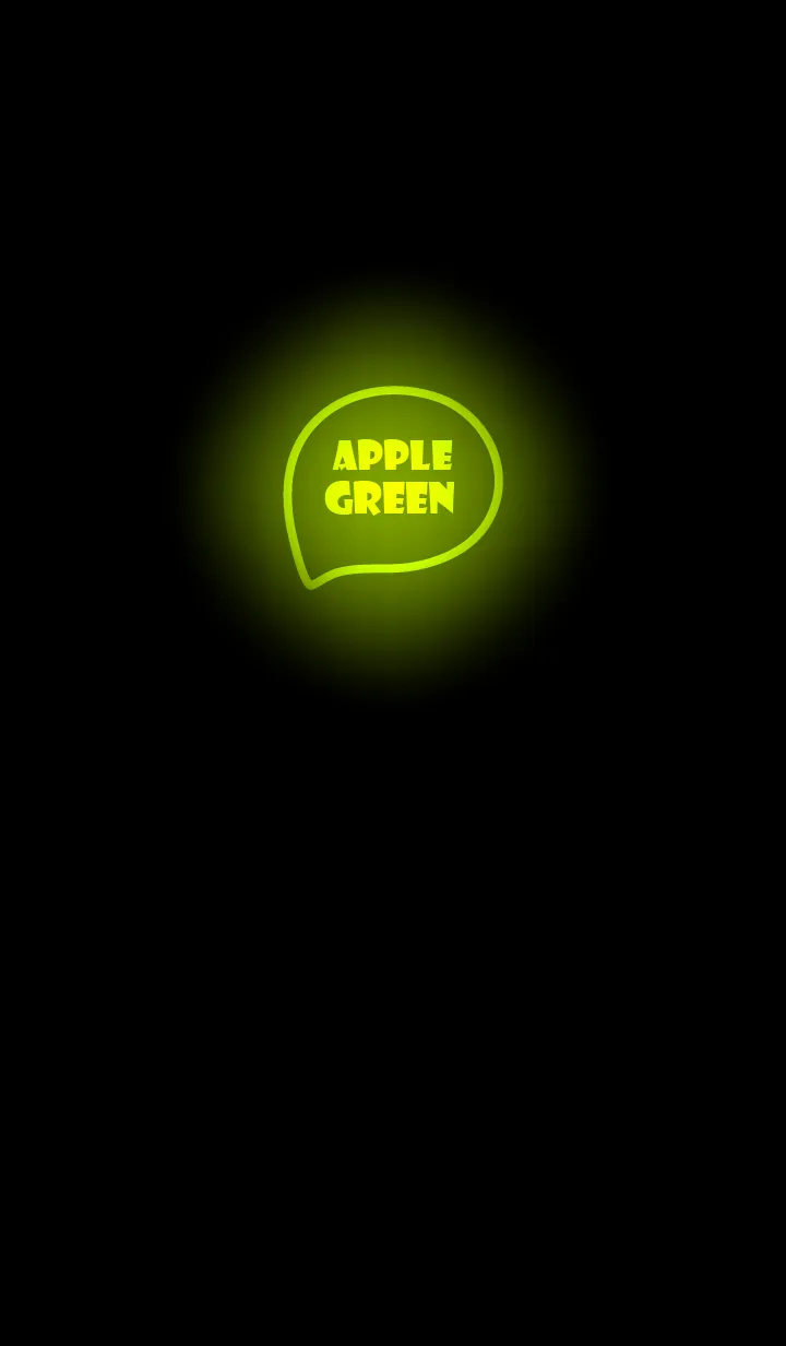 [LINE着せ替え] Apple Green  Neon Theme Ver.10 (JP)の画像1